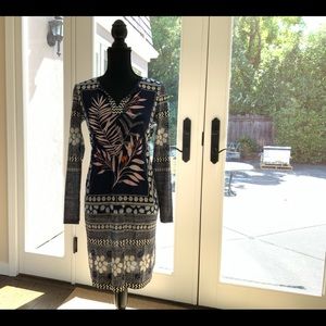 Diane von Furstenberg silk long sleeved dress